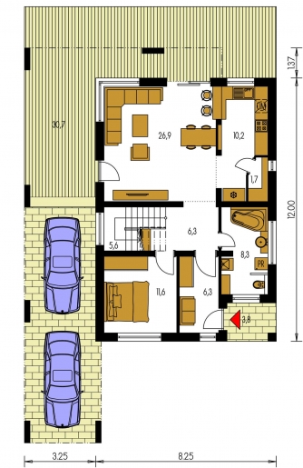 Plano de planta de la planta baja - CUBER 10